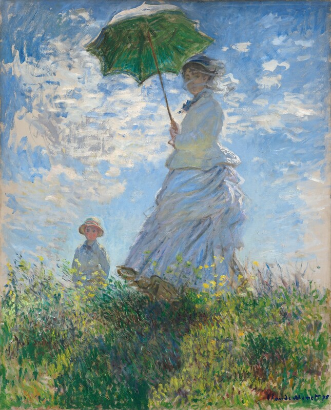 Monet - Femme à l'ombrelle